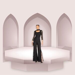 Alexis Black Lace Jumpsuit